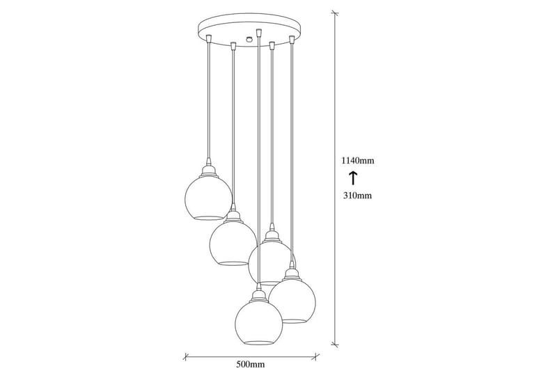 Lysekrone Røget Røg - Mørkegrå - Belysning - Lamper & indendørsbelysning - Loftlampe - Pendellamper & hængelamper