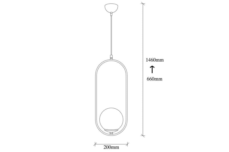 Lysekrone Ranpalt Sort / Hvid - Sort/Hvid - Belysning - Lamper & indendørsbelysning - Loftlampe - Pendellamper & hængelamper