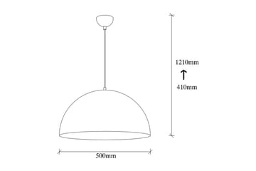 Lysekrone Rantesh Sort - 50 x 50 cm - Belysning - Lamper & indendørsbelysning - Loftlampe - Pendellamper & hængelamper
