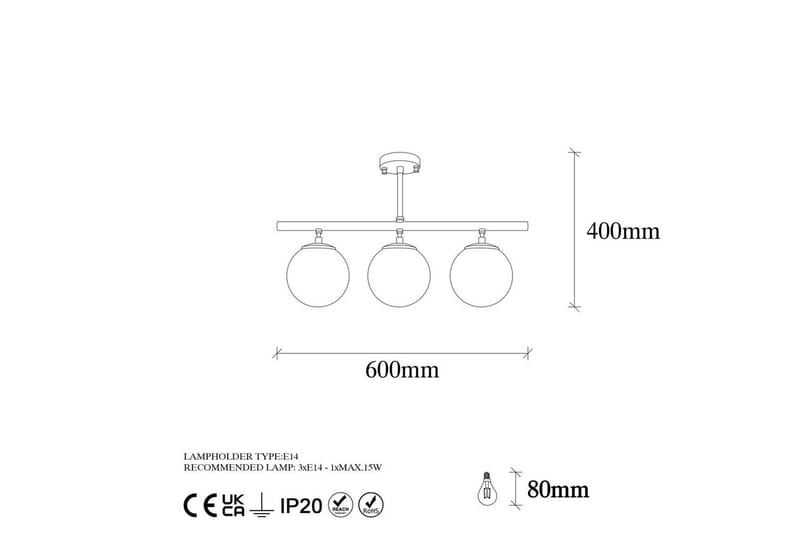 Lysekrone Sone Vintage Horizontal - Kobber - Belysning - Lamper & indendørsbelysning - Loftlampe - Pendellamper & hængelamper
