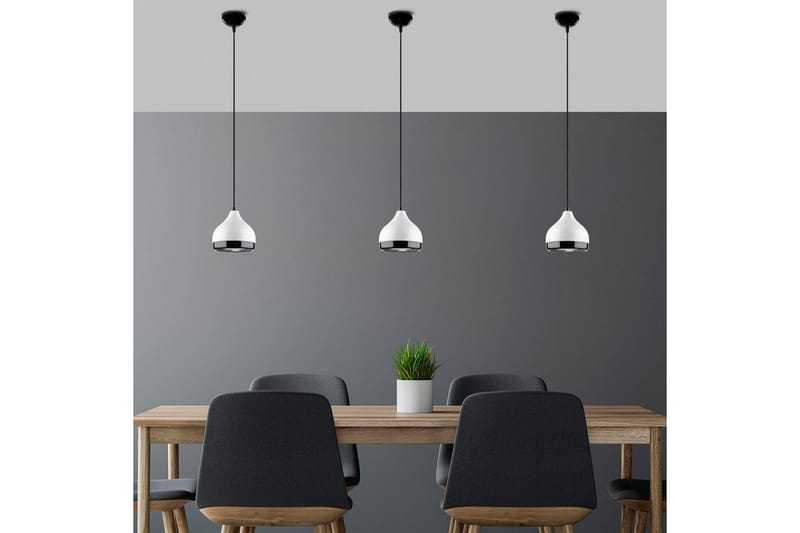 Lysekrone Sood Single Hvid / Sølv - Hvid / Sølv - Belysning - Lamper & indendørsbelysning - Loftlampe - Pendellamper & hængelamper