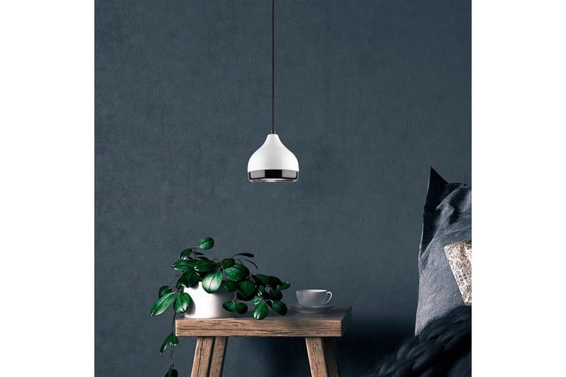 Lysekrone Sood Single Hvid / Sølv - Hvid / Sølv - Belysning - Lamper & indendørsbelysning - Loftlampe - Pendellamper & hængelamper