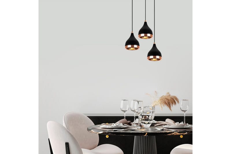 Lysekrone Soodne Sort / Kobber - Kobber/Sort - Belysning - Lamper & indendørsbelysning - Loftlampe - Pendellamper & hængelamper