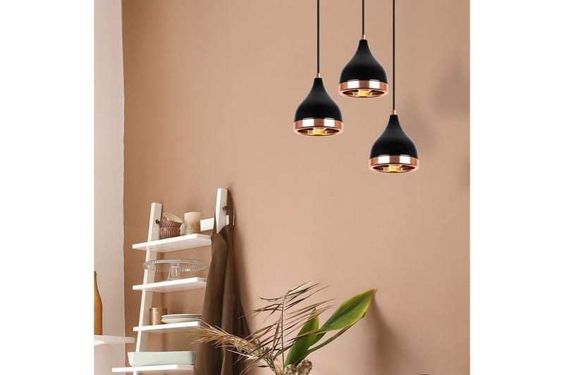 Lysekrone Soodne Sort / Kobber - Kobber/Sort - Belysning - Lamper & indendørsbelysning - Loftlampe - Pendellamper & hængelamper