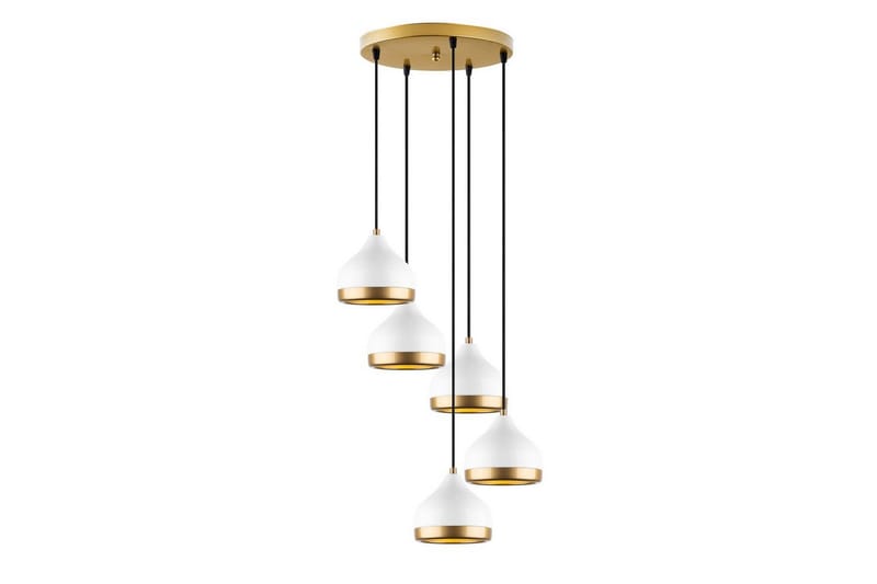 Lysekrone Soodni Fem Sufia Hvid, Hvid