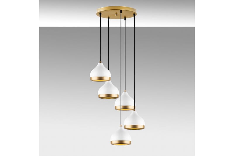 Lysekrone Soodni Fem Sufia Hvid - Hvid - Belysning - Lamper & indendørsbelysning - Loftlampe - Pendellamper & hængelamper