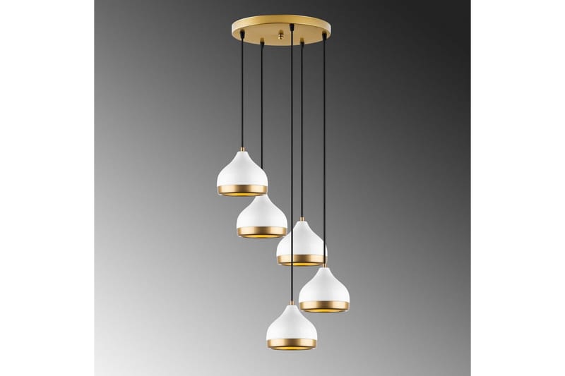 Lysekrone Soodni Fem Sufia Hvid - Hvid - Belysning - Lamper & indendørsbelysning - Loftlampe - Pendellamper & hængelamper