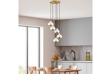 Lysekrone Soodni Fem Sufia Hvid - Hvid - Belysning - Lamper & indendørsbelysning - Loftlampe - Pendellamper & hængelamper