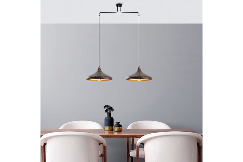 Lysekrone Subesh to stykker Mørk Antik - Mørk Antik - Belysning - Lamper & indendørsbelysning - Loftlampe - Pendellamper & hængelamper