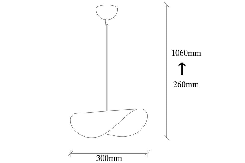 Lysekrone Sugana Kurvet Sort / Rany - Sort / Rany - Belysning - Lamper & indendørsbelysning - Loftlampe - Pendellamper & hængelamper