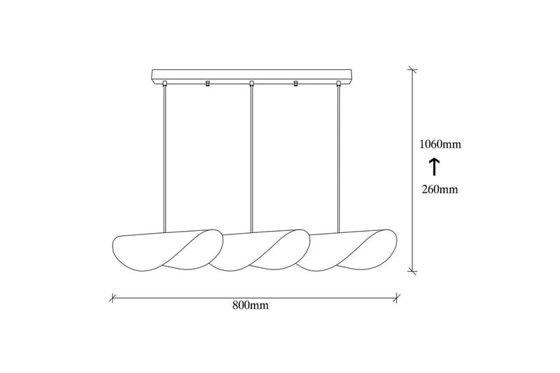 Lysekrone Sugana Tre Hvid / Rany - Guld/Hvid - Belysning - Lamper & indendørsbelysning - Loftlampe - Pendellamper & hængelamper