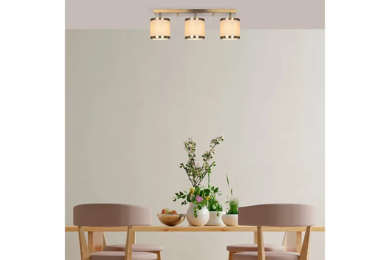 Lysekrone Talra Three Vintage - Guld - Belysning - Lamper & indendørsbelysning - Loftlampe - Plafond