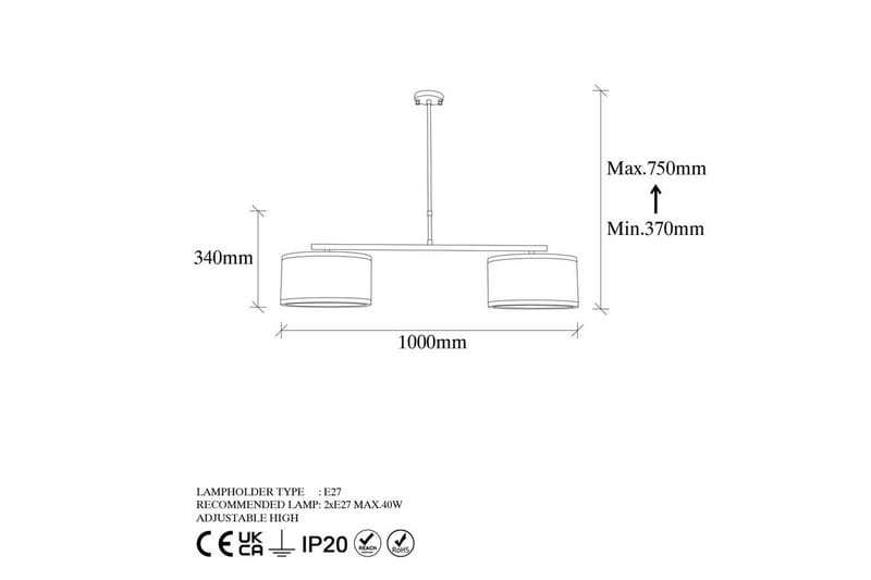 Lysekrone Talra Two Vintage - Guld - Belysning - Lamper & indendørsbelysning - Loftlampe - Pendellamper & hængelamper