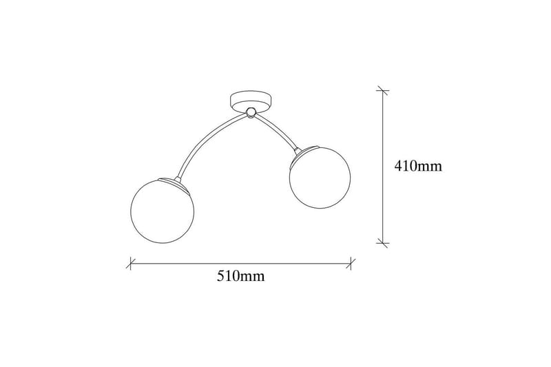 Lysekrone Yenda Hvid / Sort - Sort/Hvid - Belysning - Lamper & indendørsbelysning - Loftlampe - Pendellamper & hængelamper