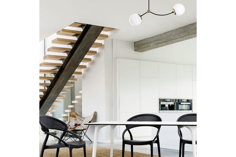 Lysekrone Yenda Hvid / Sort - Sort/Hvid - Belysning - Lamper & indendørsbelysning - Loftlampe - Pendellamper & hængelamper