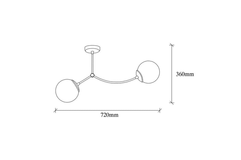Lysekrone Yenda Hvid / Sort - Sort/Hvid - Belysning - Lamper & indendørsbelysning - Loftlampe - Pendellamper & hængelamper