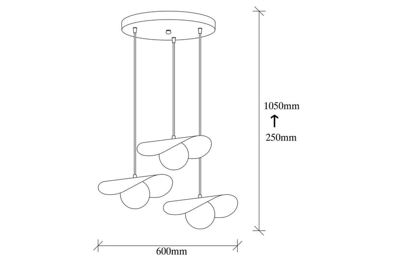 Lysekrone Pelyn Sort Tre Sokkel - Sort - Belysning - Lamper & indendørsbelysning - Loftlampe - Pendellamper & hængelamper