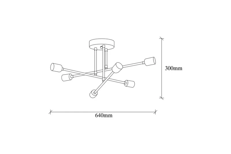 Lysekrone Pareek Kobber - Kobber - Belysning - Lamper & indendørsbelysning - Loftlampe - Plafond