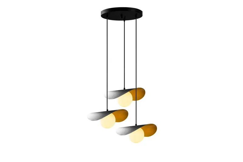 Lysekrone Pelyn Sort Tre Sokkel, Sort