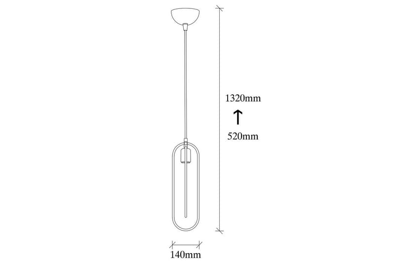 Lysekrone Pindor Sibgle Sort / Rany - Guld/Sort - Belysning - Lamper & indendørsbelysning - Loftlampe - Pendellamper & hængelamper