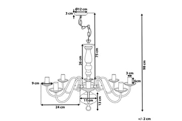 Brithon lysekrone 59 cm - Hvid - Belysning - Lamper & indendørsbelysning - Loftlampe - Lysekroner