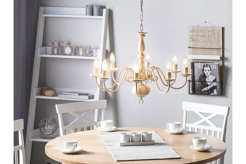 Brithon lysekrone 59 cm, Hvid