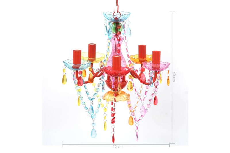 Chandelier Flerfarvet - Flerfarvet - Belysning - Lamper & indendørsbelysning - Loftlampe - Lysekroner