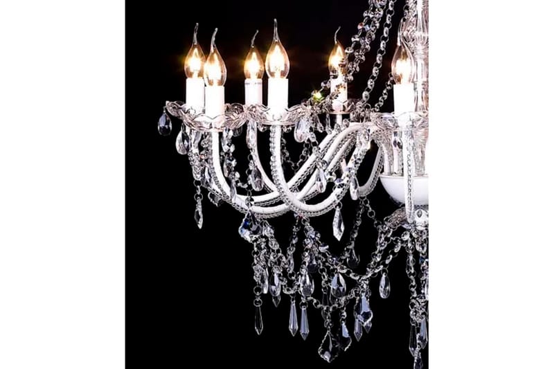 Chandelier Maria Theresa, 12-Arm - Hvid - Lysekroner - Stuelampe - Soveværelse lampe