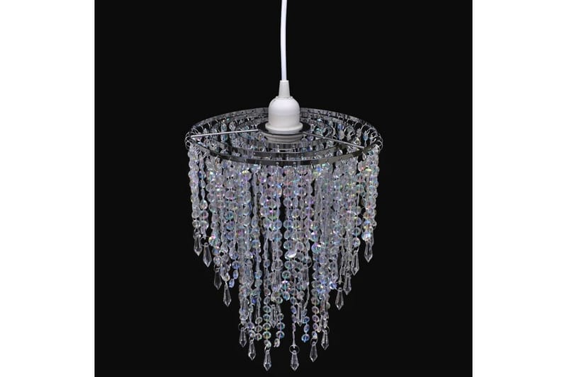 Krystalvedhængt Lysekrone Plast 22,5 X 30,5 Cm - gennemsigtig - Belysning - Lamper & indendørsbelysning - Loftlampe - Lysekroner