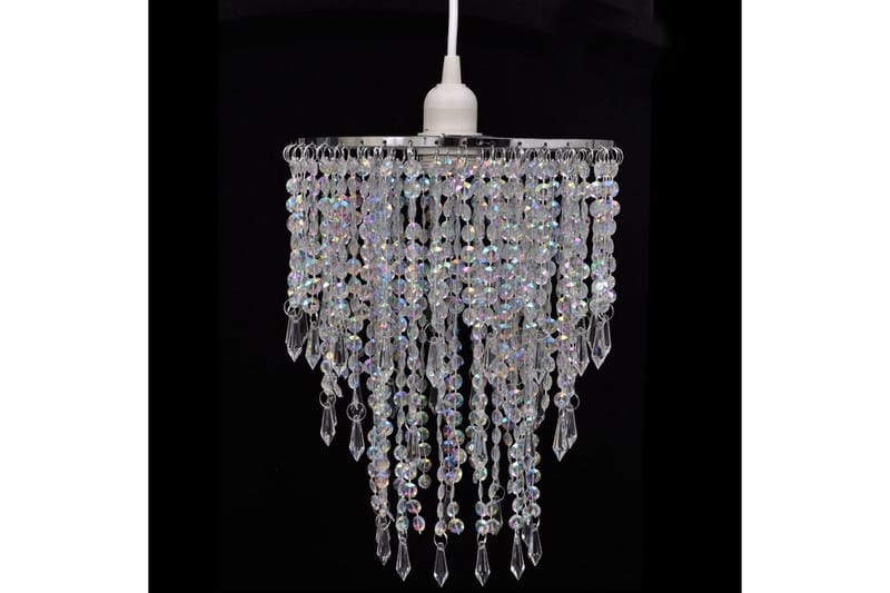 Krystalvedhængt Lysekrone Plast 22,5 X 30,5 Cm - gennemsigtig - Belysning - Lamper & indendørsbelysning - Loftlampe - Lysekroner