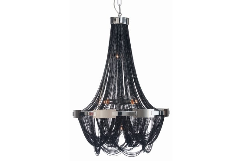 lillkedjan Noir Loftlampe 6 lys Sort/ Sølv - AG Home & Light - Stuelampe - Lysekroner - Soveværelse lampe