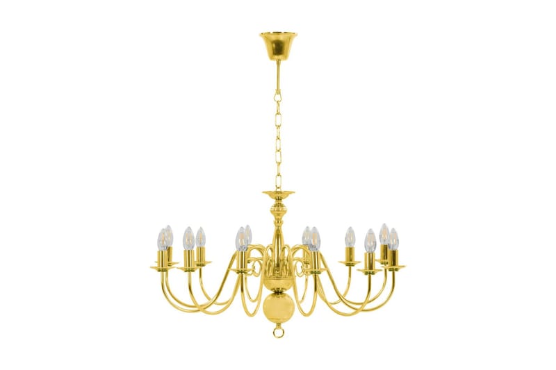 Lysekrone 12 X E14-Pærer Gylden - Guld - Belysning - Lamper & indendørsbelysning - Loftlampe - Lysekroner