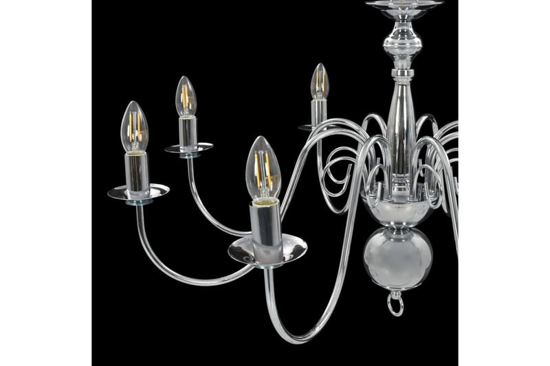 Lysekrone 8 X E14-Pærer Sølvfarvet - Sølv - Belysning - Lamper & indendørsbelysning - Loftlampe - Lysekroner