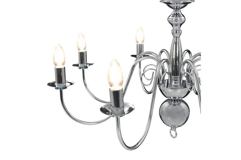 Lysekrone 8 X E14-Pærer Sølvfarvet - Sølv - Belysning - Lamper & indendørsbelysning - Loftlampe - Lysekroner