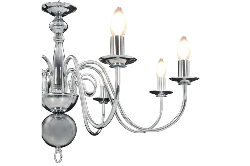Lysekrone 8 X E14-Pærer Sølvfarvet - Sølv - Belysning - Lamper & indendørsbelysning - Loftlampe - Lysekroner