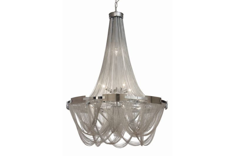 Storkedjan Loftlampe 10 lys Sølv - AG Home & Light - Stuelampe - Lysekroner - Soveværelse lampe