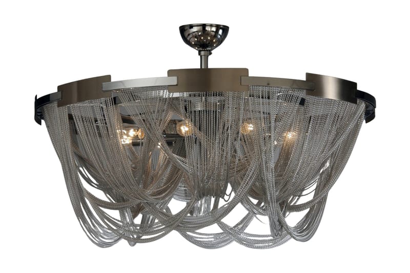 Storkedjan Plafond 8 lys Sølv - AG Home & Light - Lysekroner - Stuelampe - Soveværelse lampe