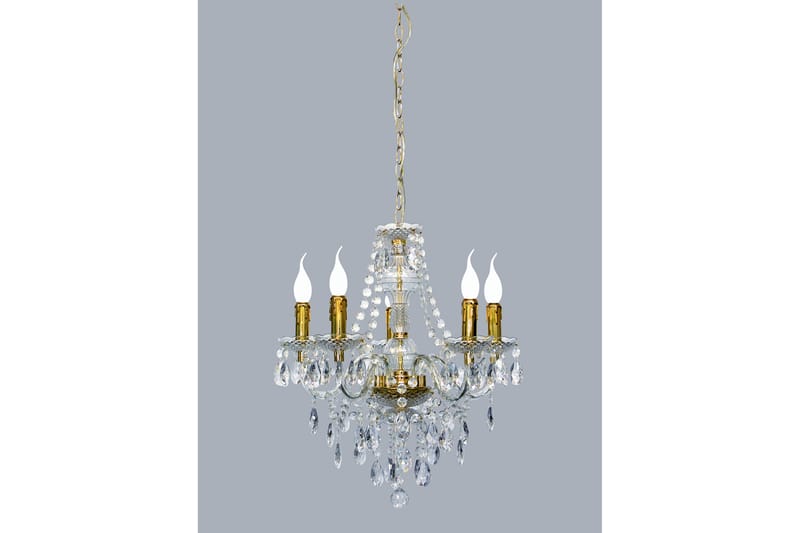 Trio Luster krystal lysekrone - Messing - Belysning - Lamper & indendørsbelysning - Loftlampe - Lysekroner