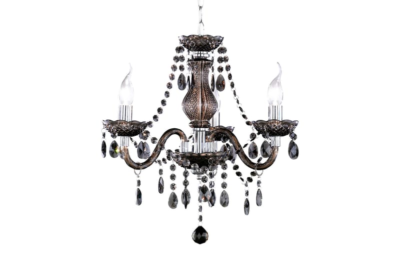 Trio Luster krystal lysekrone, Sort