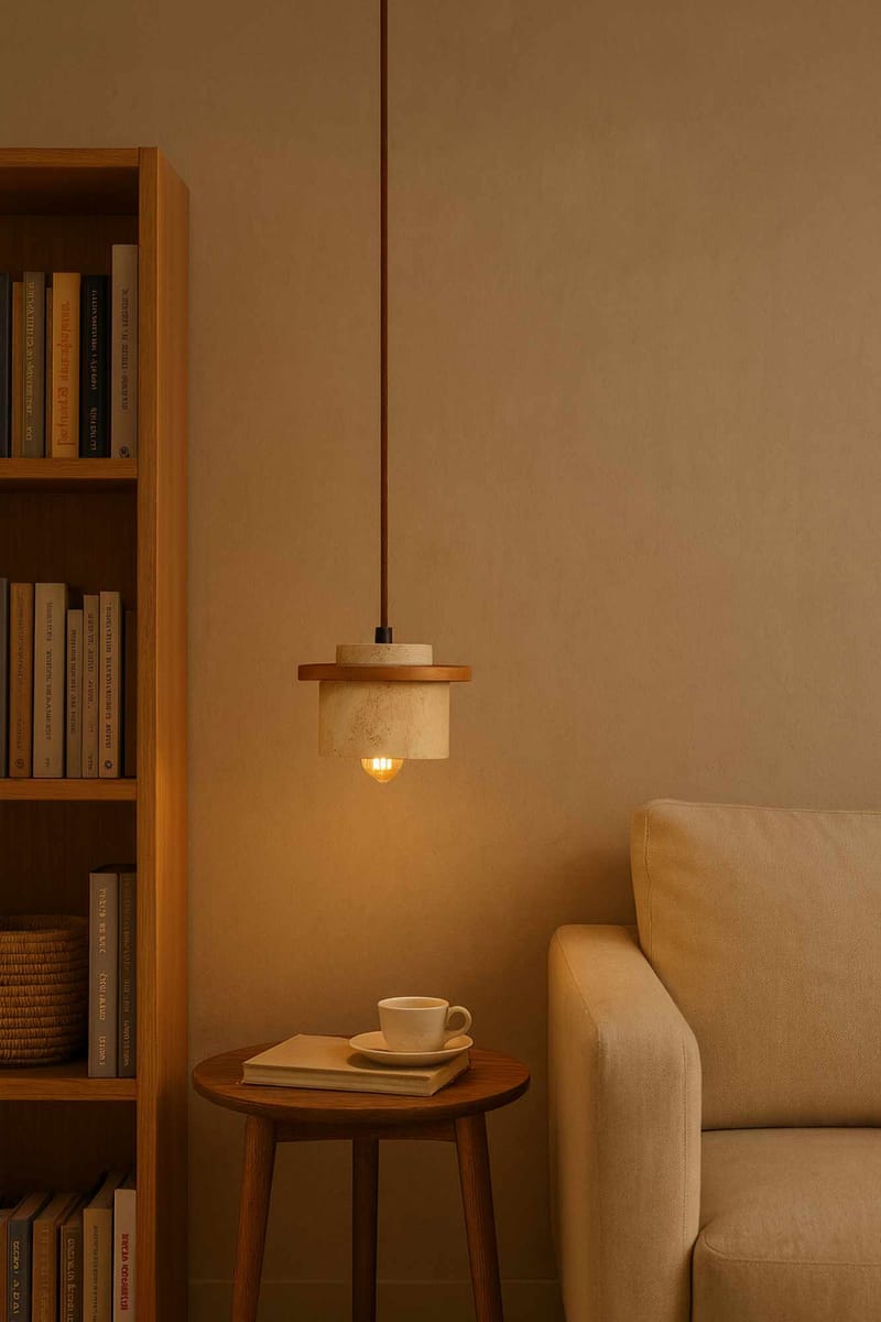 Meyros pendellampe - Beige og Eg - Belysning - Lamper & indendørsbelysning - Loftlampe - Pendellamper & hængelamper