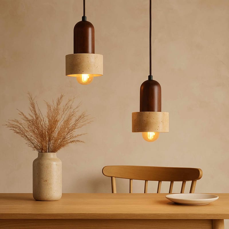 Norric pendellampe - Beige Valnød - Belysning - Lamper & indendørsbelysning - Loftlampe - Lysekroner