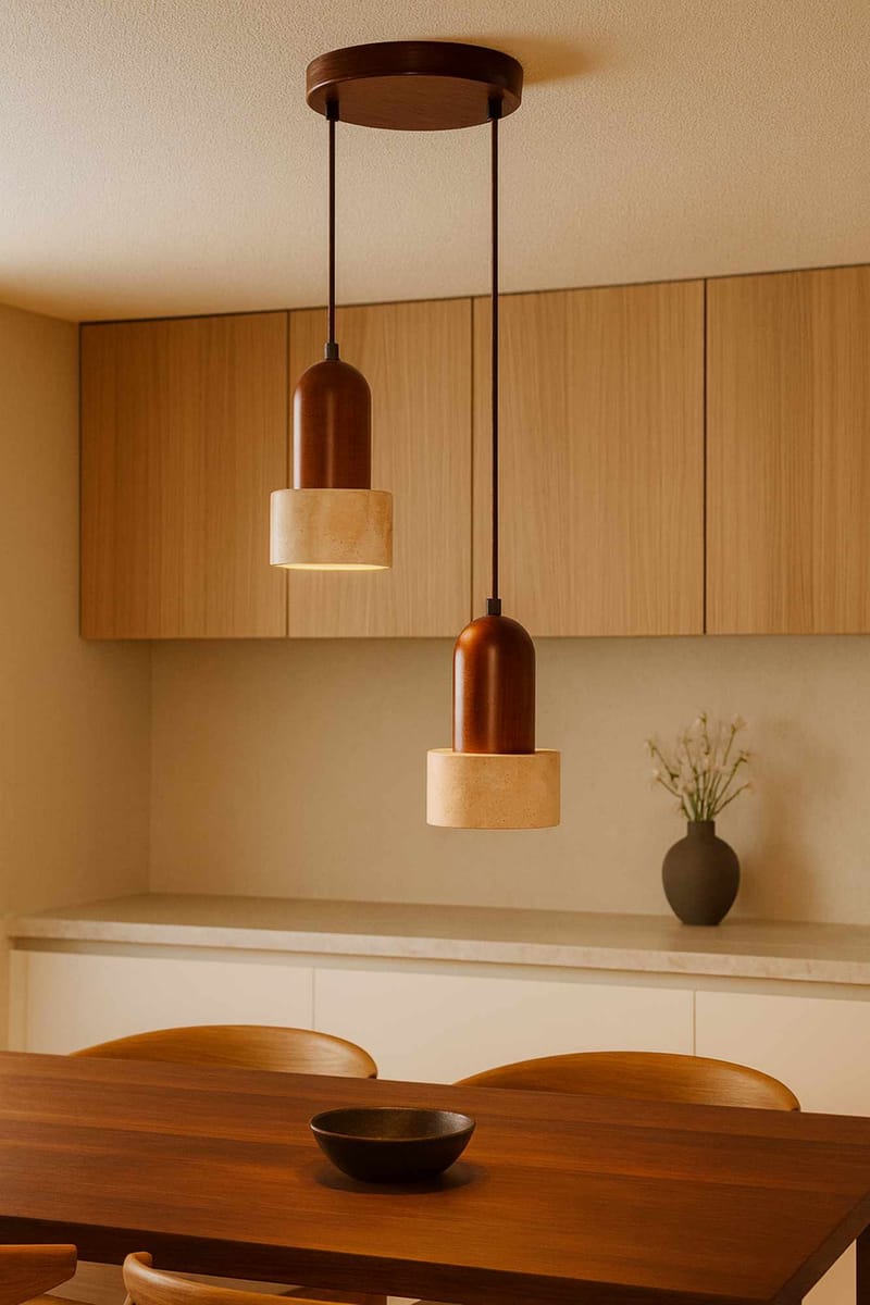 Norric pendellampe - Beige Valnød - Belysning - Lamper & indendørsbelysning - Loftlampe - Lysekroner