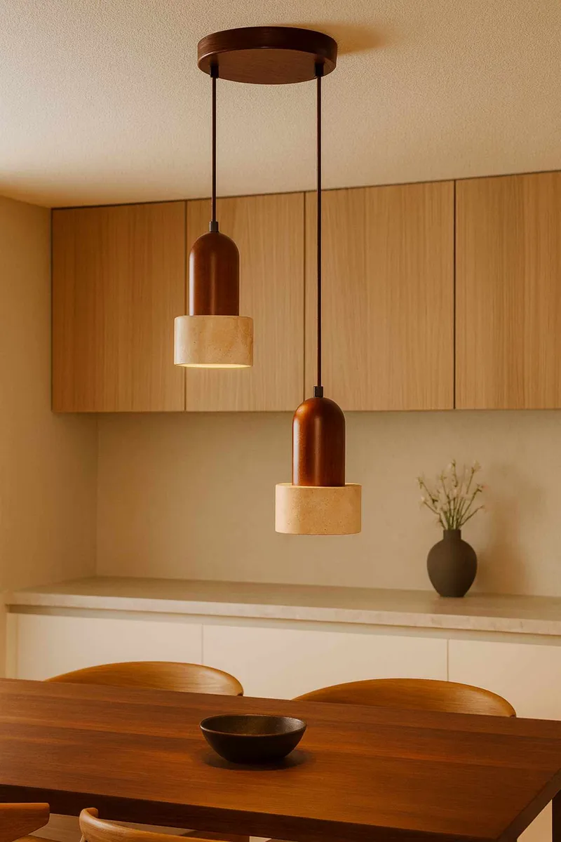 Norric pendellampe - Beige Valnød - Belysning - Lamper & indendørsbelysning - Loftlampe - Lysekroner