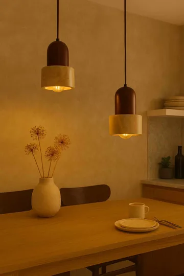 Norric pendellampe - Beige Valnød - Belysning - Lamper & indendørsbelysning - Loftlampe - Lysekroner