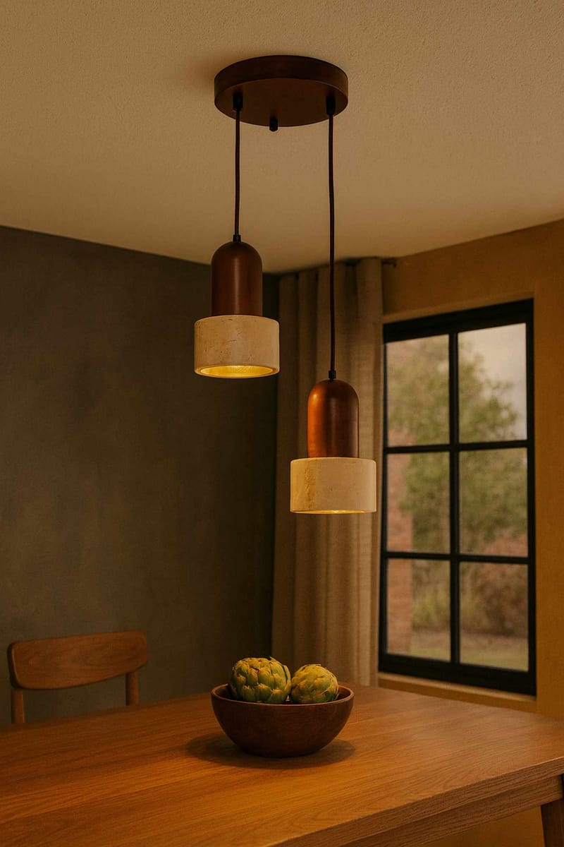 Norric pendellampe - Beige Valnød - Belysning - Lamper & indendørsbelysning - Loftlampe - Lysekroner