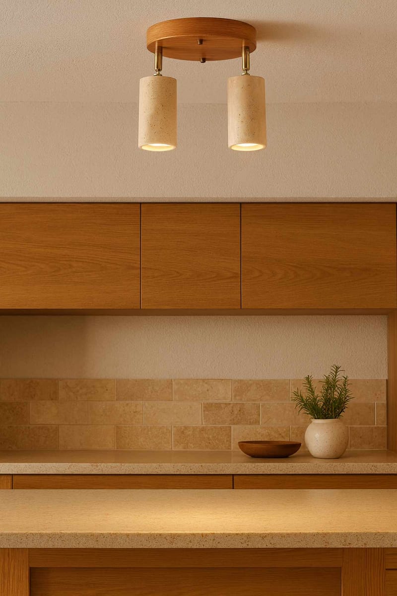 Nurtane loftlampe - Beige og Eg - Belysning - Lamper & indendørsbelysning - Loftlampe - Lysekroner