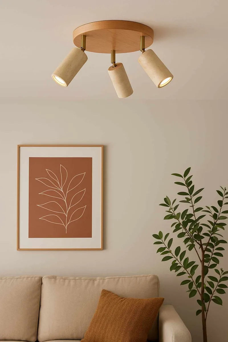 Nurtane loftlampe - Beige og Eg - Belysning - Lamper & indendørsbelysning - Loftlampe - Lysekroner