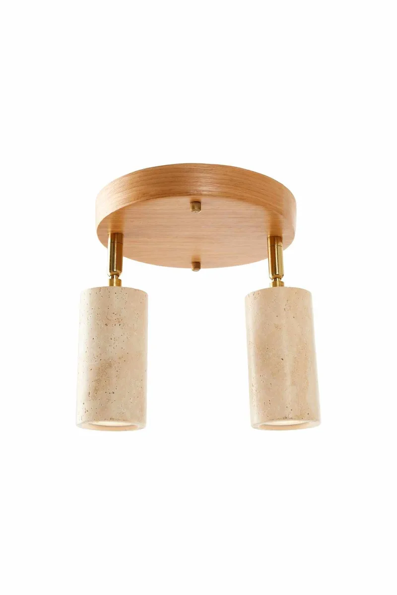 Nurtane loftlampe, Beige og Eg