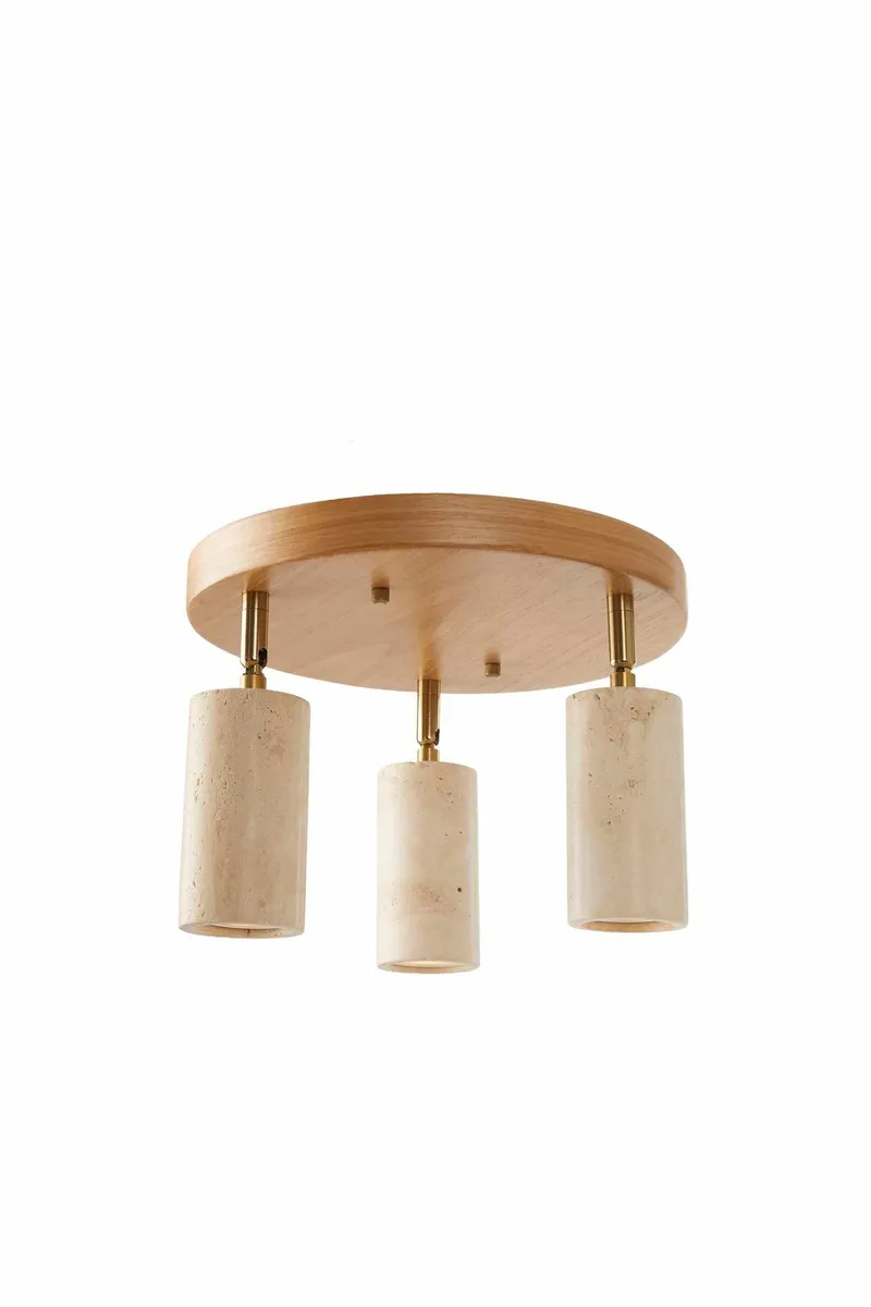 Nurtane loftlampe, Beige og Eg