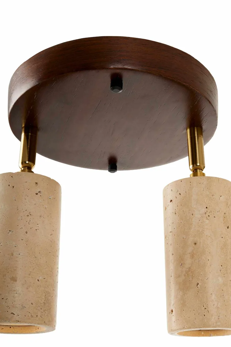Nurtane loftlampe - Beige og Valnød - Belysning - Lamper & indendørsbelysning - Loftlampe - Lysekroner